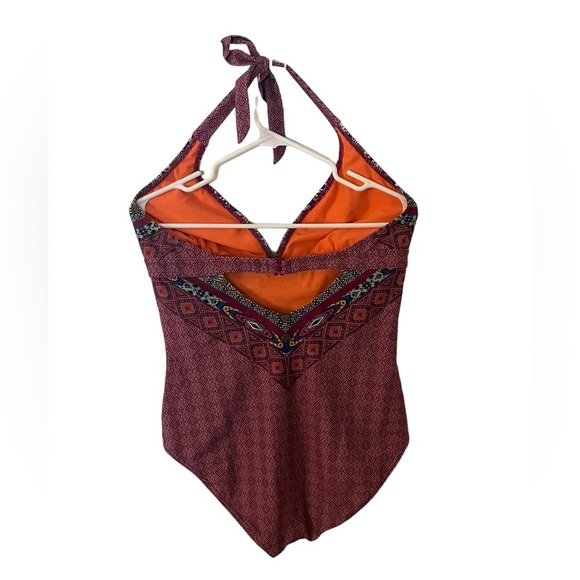 PrAna Swim Lahari Collection One Piece Swimsuit Pomegranate Marrakech Large - Picture 6 of 9